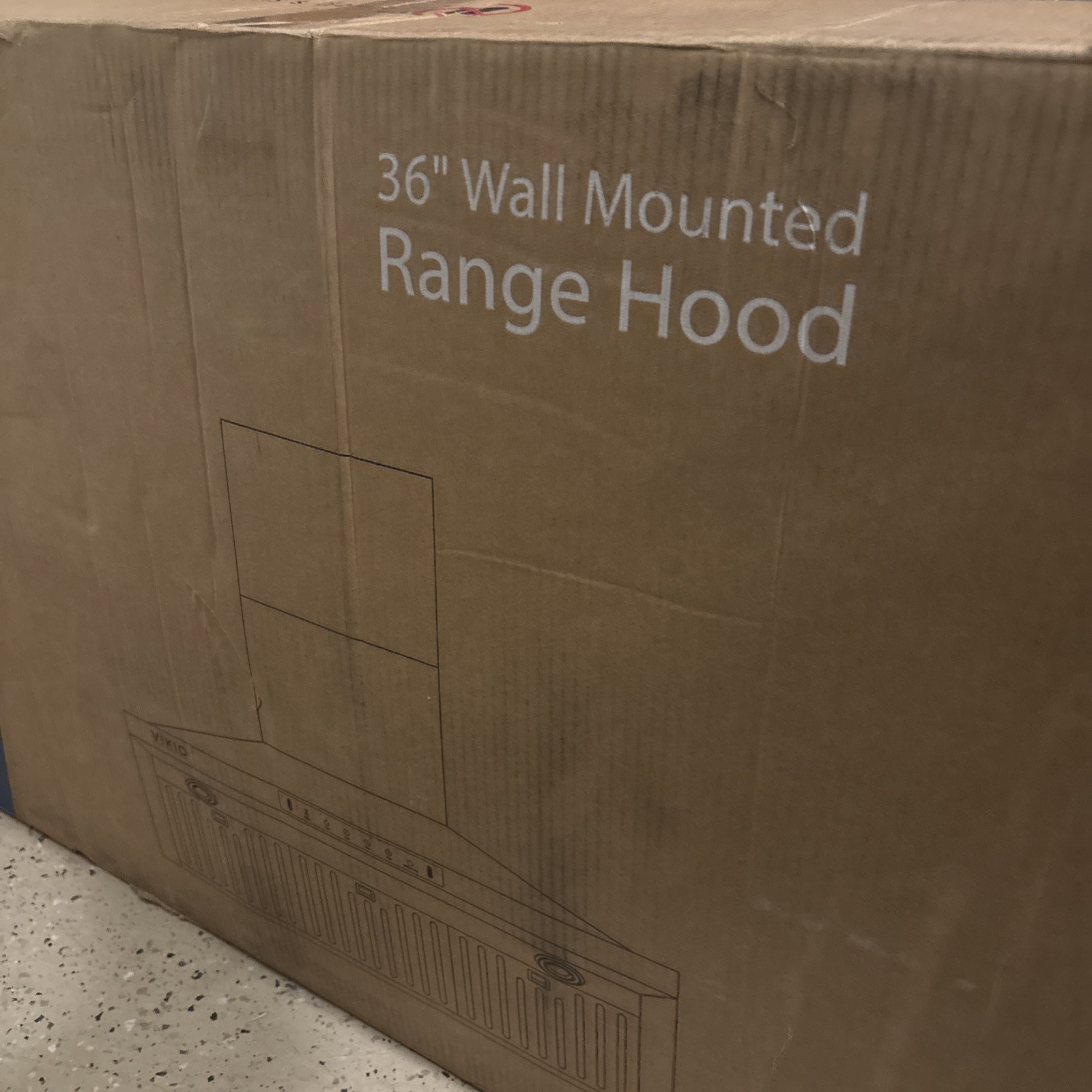 VIKIO 36 in. 900 CFM Wall Mount Range Hood in Stainless Steel W/Charcoal Filter