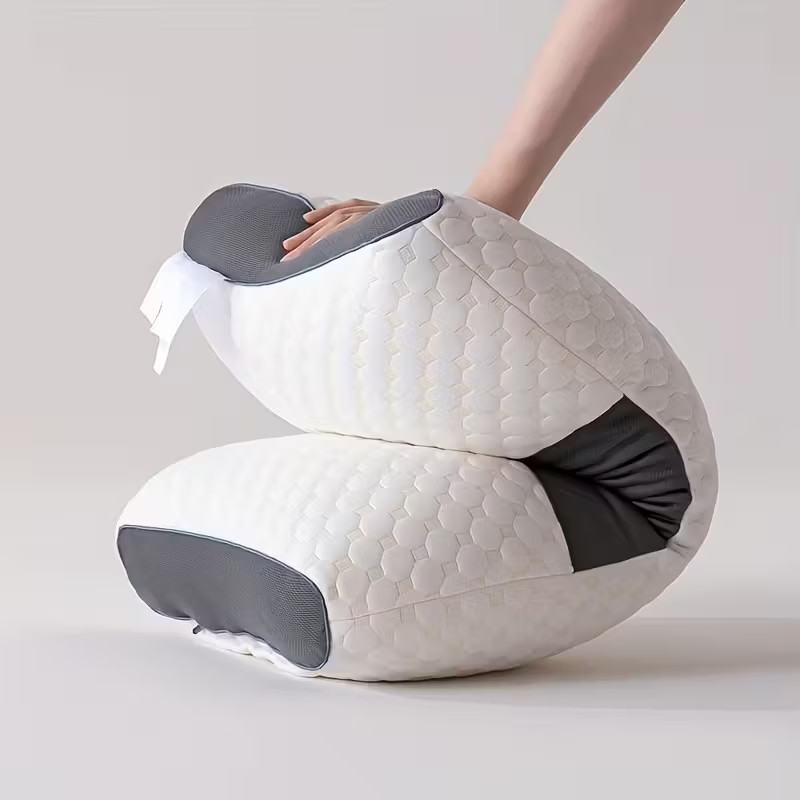 2pc Soft Woven Neck Massage Pillows Featuring Adjustable Ergonomic High Quality