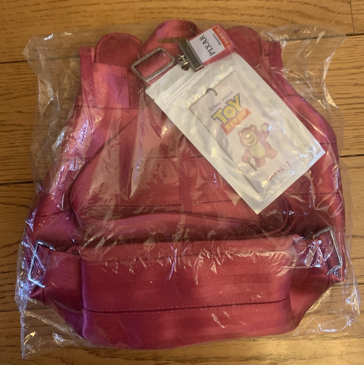Harveys Seatbelt Disney Pixar Toy Story Lotso Bear Backpack Bag New in Package