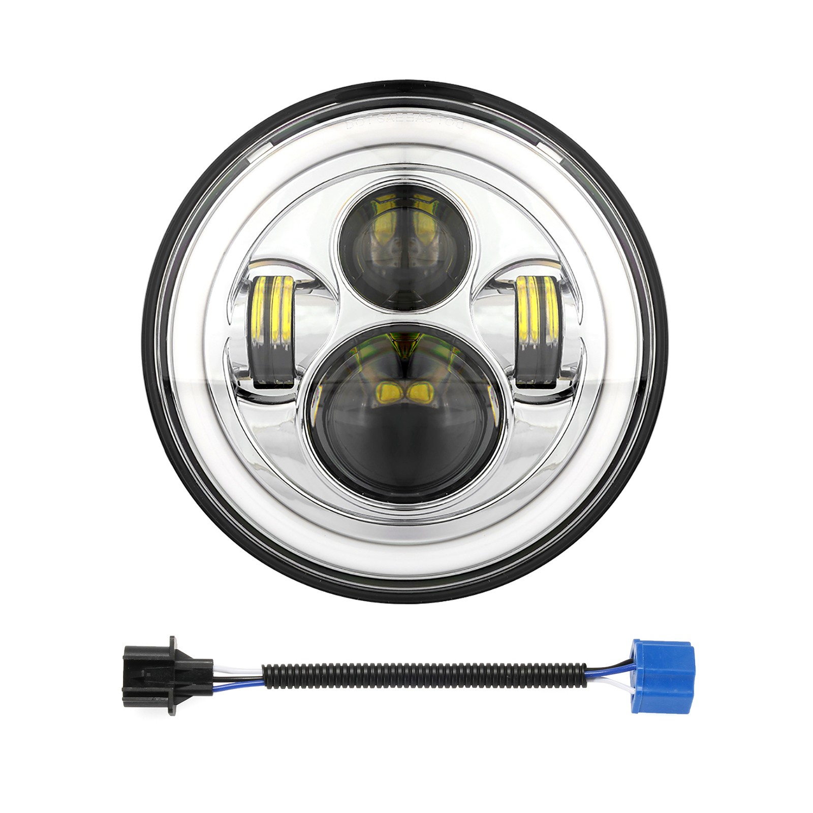 7" LED Headlight + Passing Lights Bar For Honda VTX1300C VTX1800C VTX 1800 N