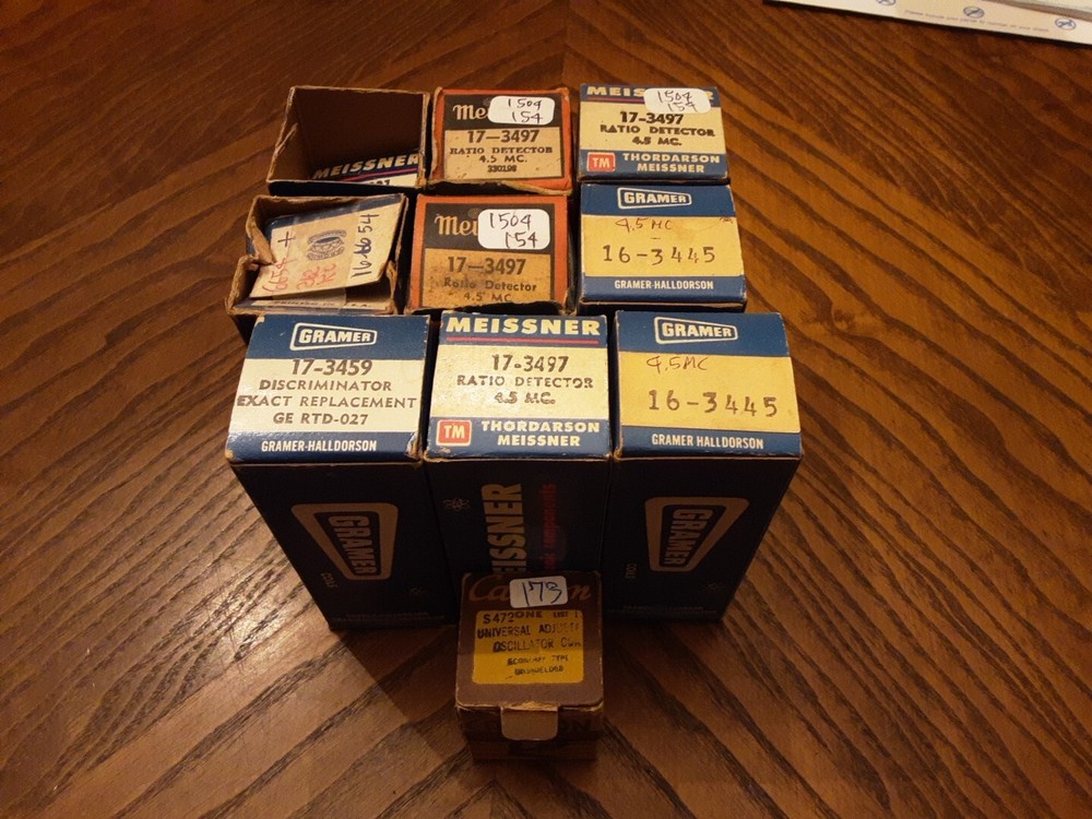 NOS Meissner RF Coil Lot 10pc 4.5mc