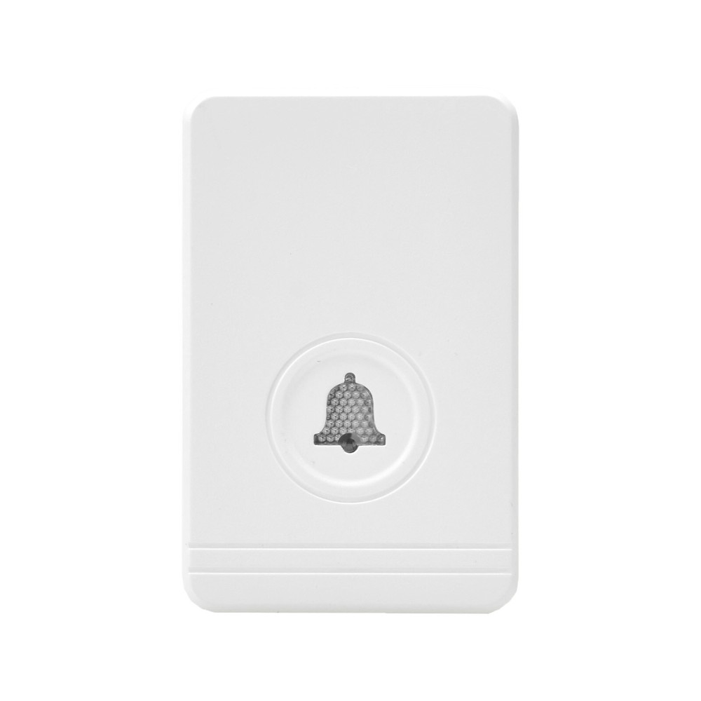 Wireless Doorbell Kit Waterproof 2 Push Button Transmitter 3 Receiver Plug Wihte