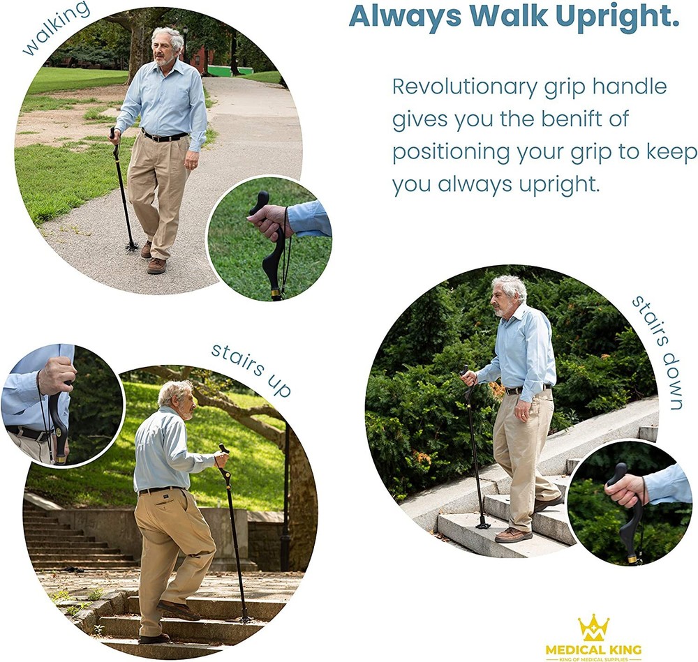 Walking Cane Collapsible Special Balancing with 10 Adjustable Heights