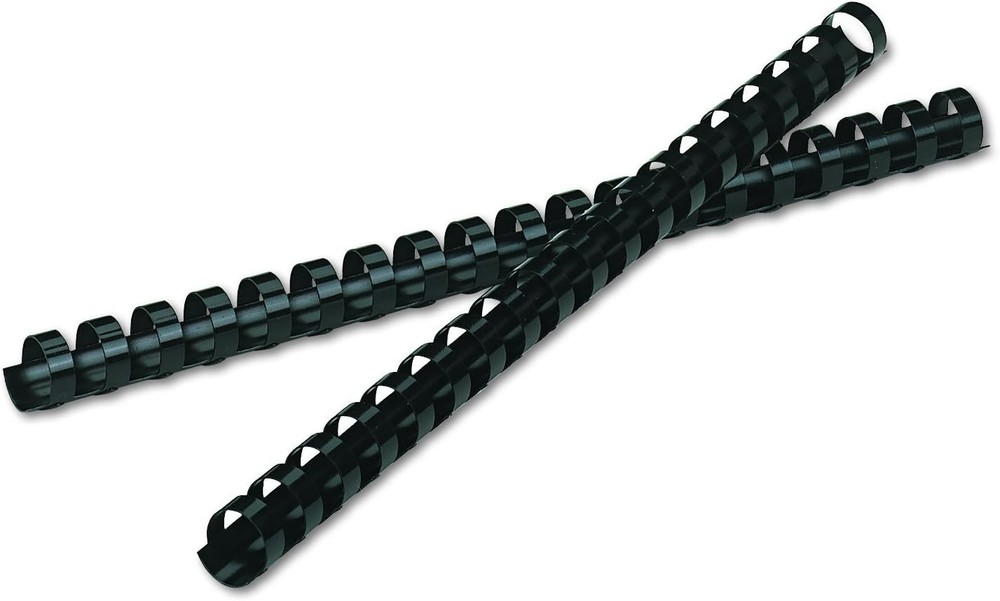 Durable 5/8 Inch Black Binding Combs 25 Pack - Ideal for Reports & Presentations