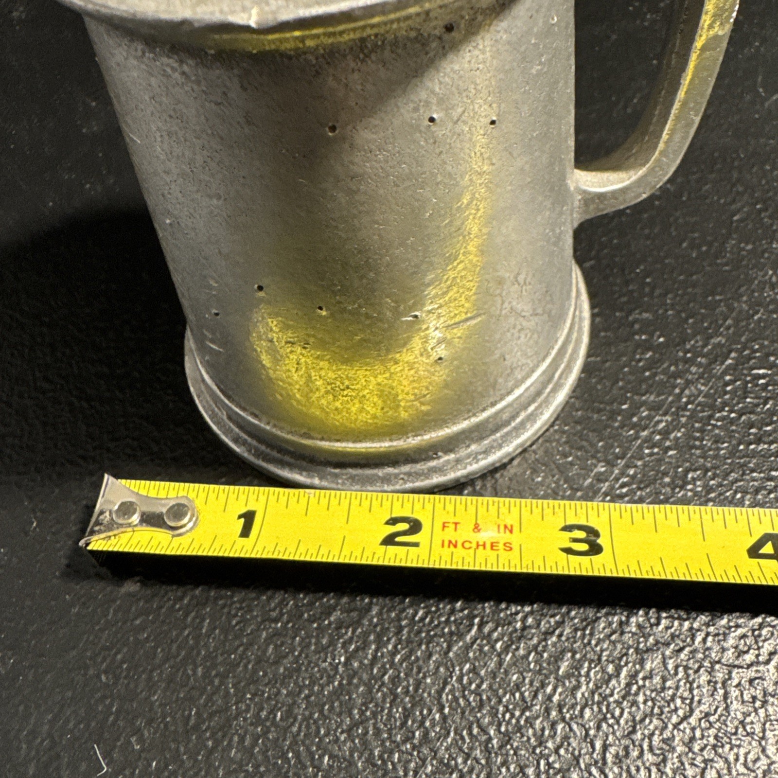 VTG Metal Cast Tankard Beer Mug Solid Heavy