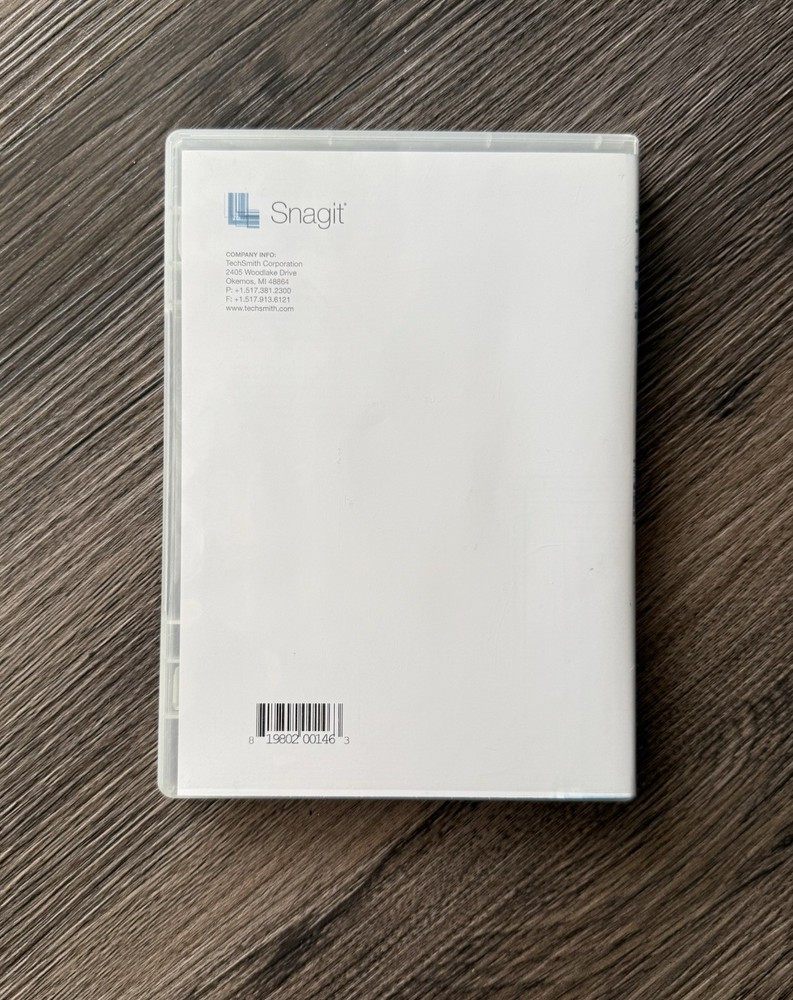 Snagit Ver. 9.1 Software TechSmith Complete