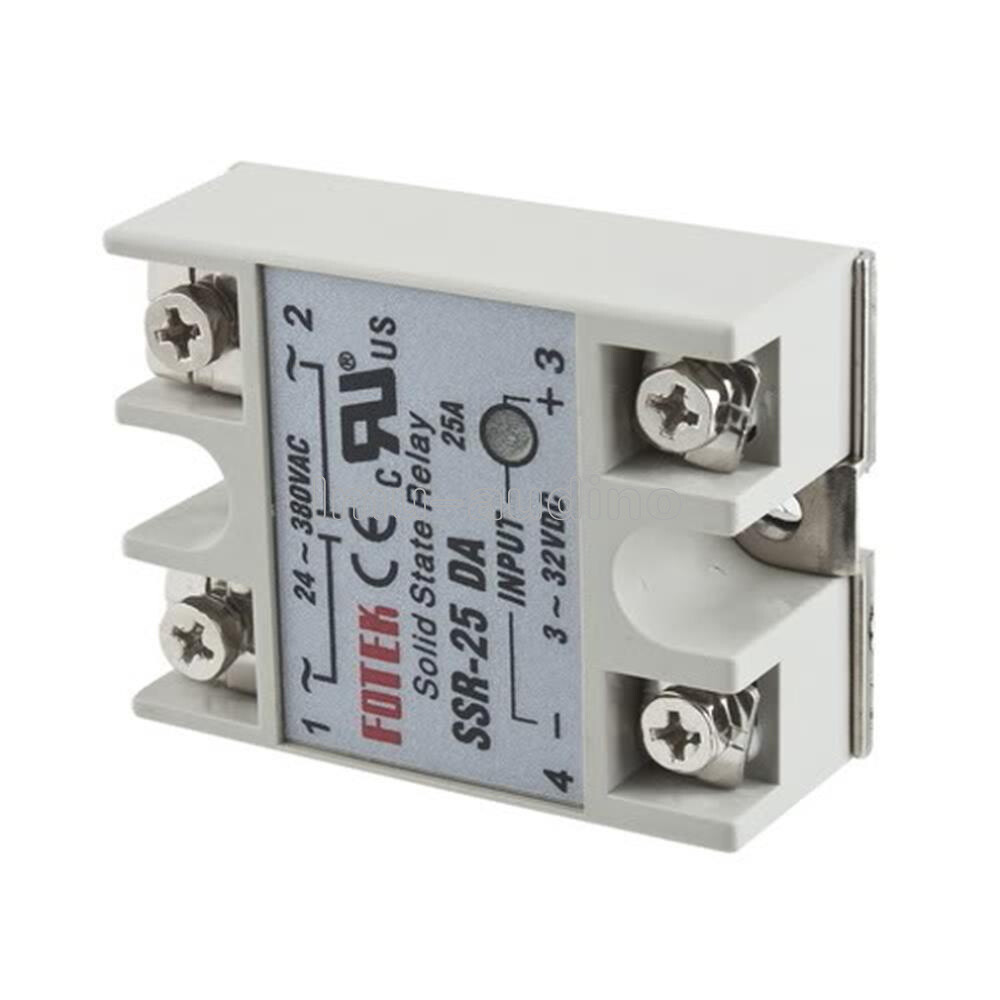 SSR-25DA Solid State Relay Module 25A/250V DC 3-32V Input AC 24-380V Output