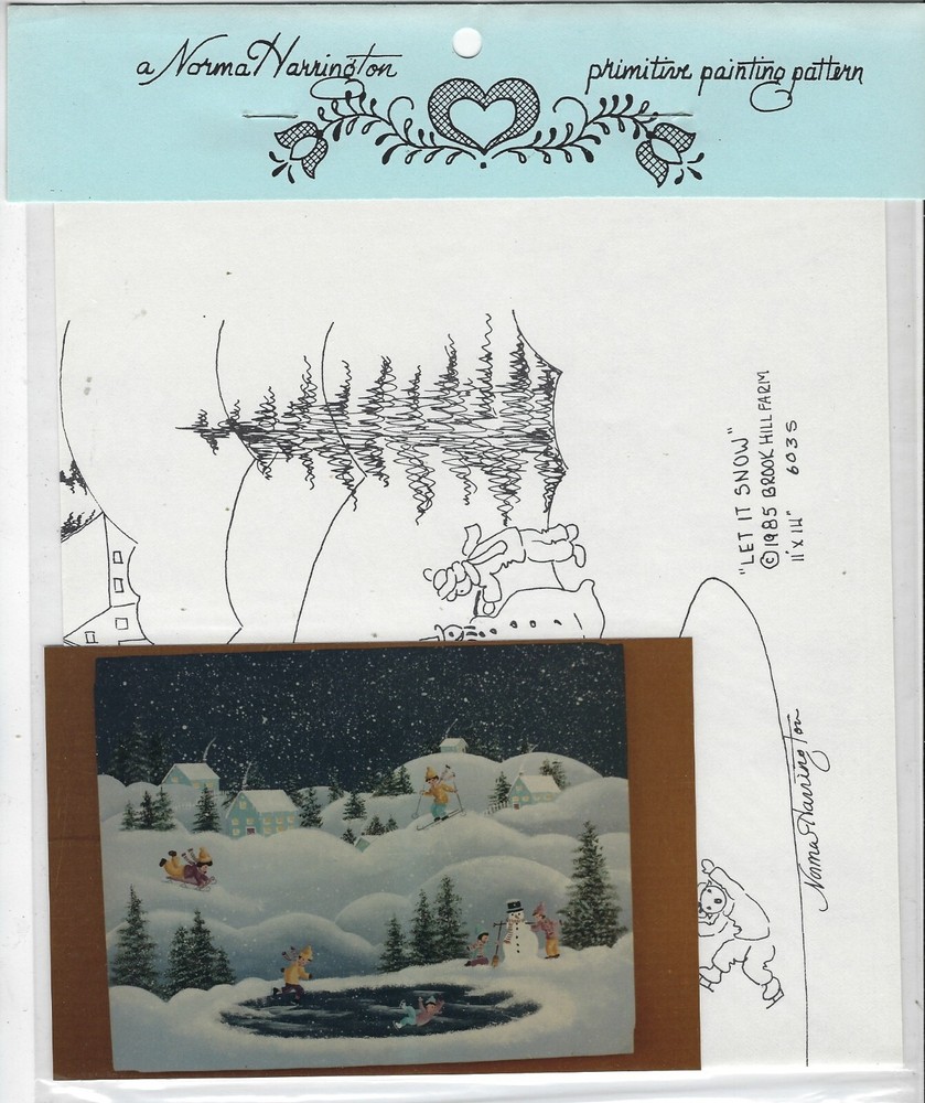 Let It Snow Norma Harrington Decorative Painting Pattern Pack