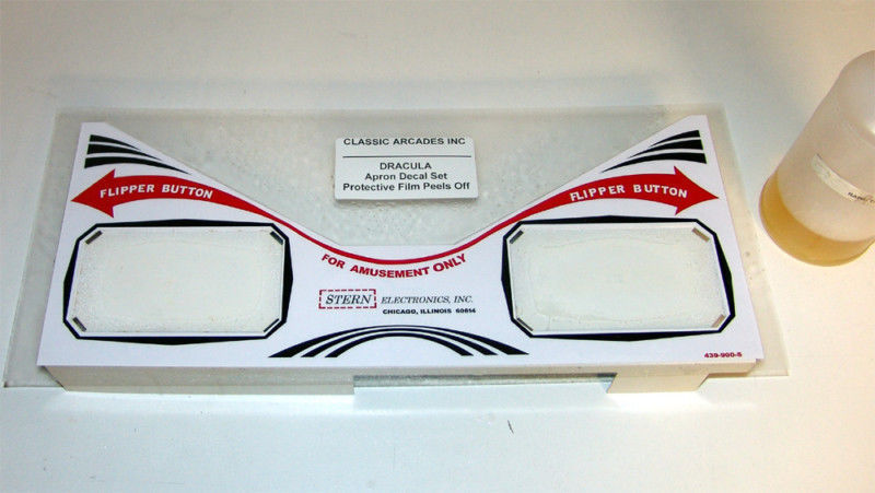 STERN Dracula Pinball Machine Apron Decal Set