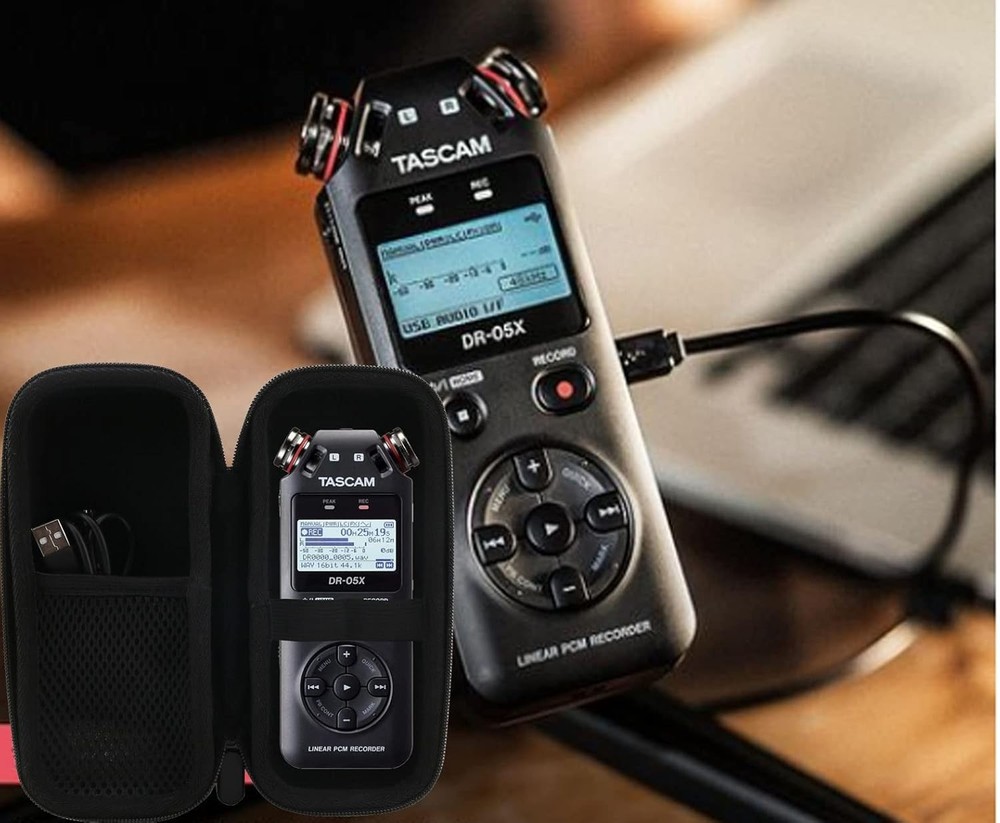 Hard Case Fits Handheld Digital Audio Recorder