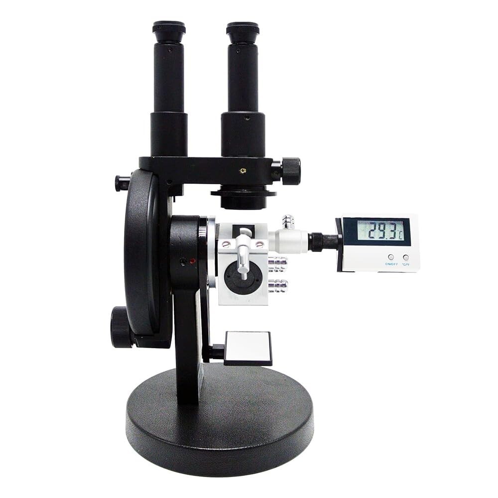 Digital Abbe Refractometer Binocular Refractometer with Range 1.3000-1.7000 nD