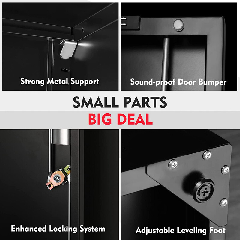 WORKPRO Storage Cabinet Metal Garage Cabinets Tall Locking Steel Cabinet 900 LBS