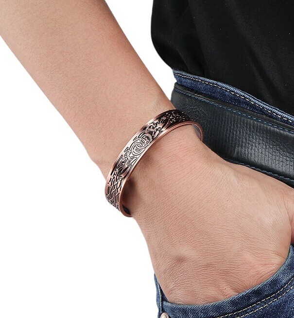 Magnetic Therapy Pure Solid Copper Adjustable Bracelet