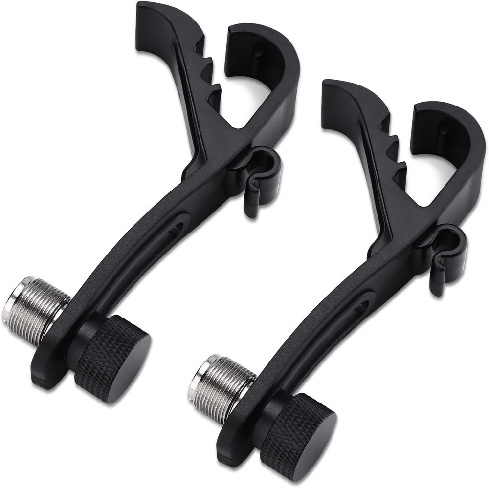 2PCS Drum Microphone Clip, Adjustable Mic Mount Clamp Holder Mic Securin