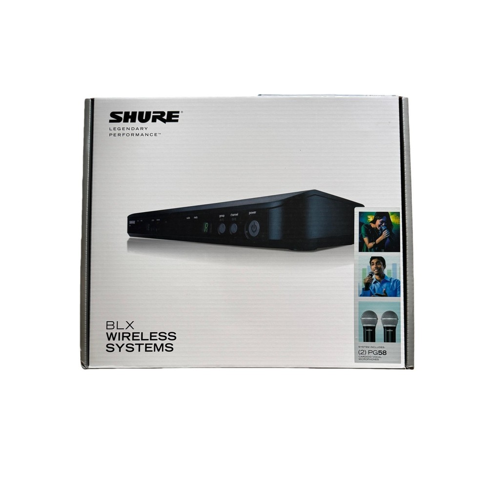 NEW BLX288/PG58 Wireless Dual Vocal System with two PG58 Handheld Transmitters