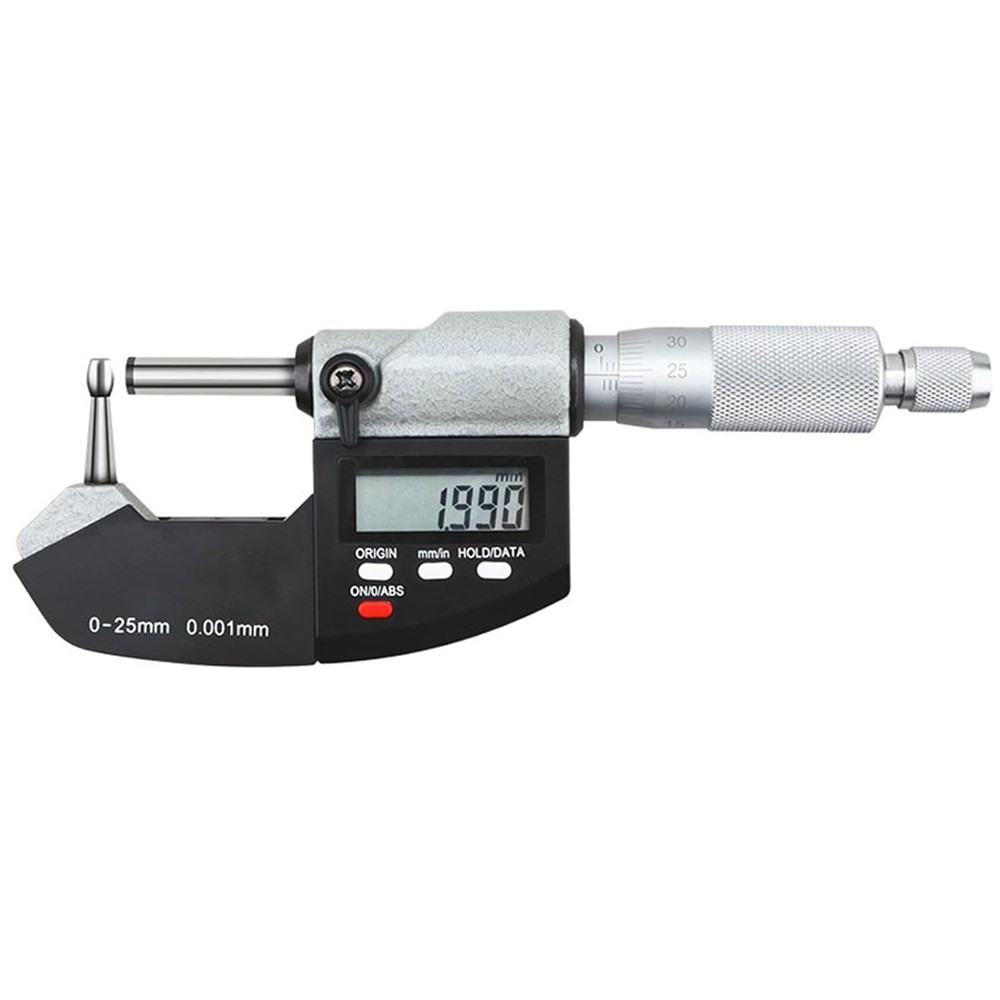 Electronic Micrometer 0-1" w/ Spherical Anvil