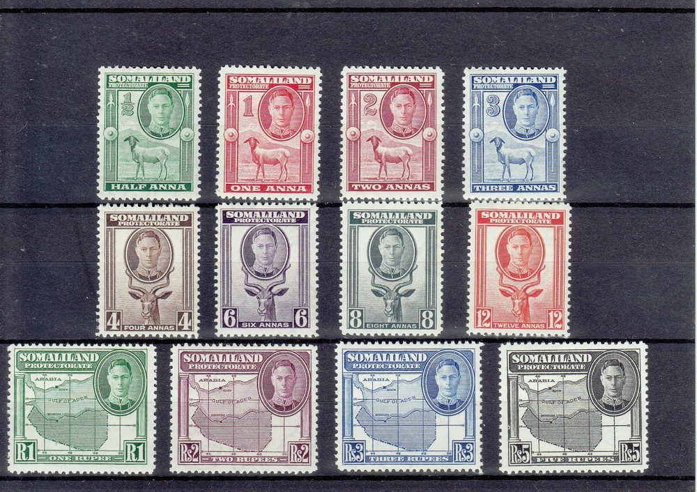 SOMALILAND  1942  SG 105-116   MLH*