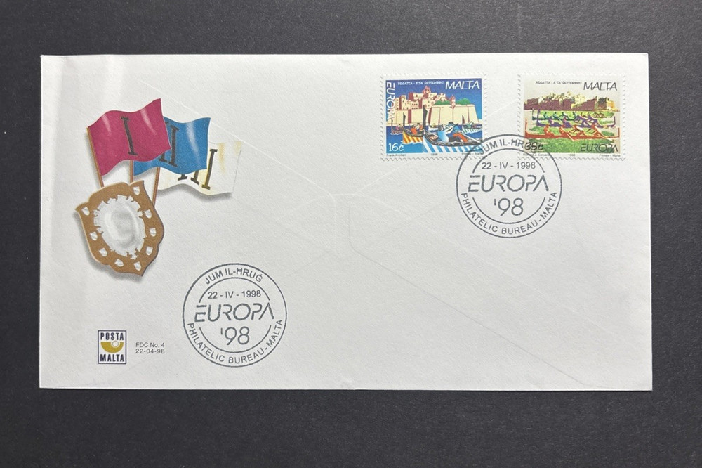 MALTA 1998 EUROPE CEPT ENVELOPE FDC 1998
