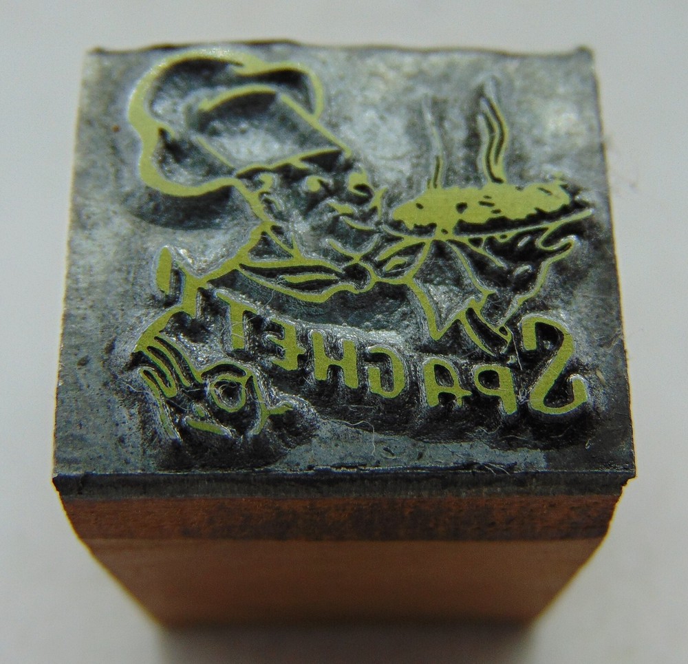 Printing Letterpress Printers Block Spaghetti