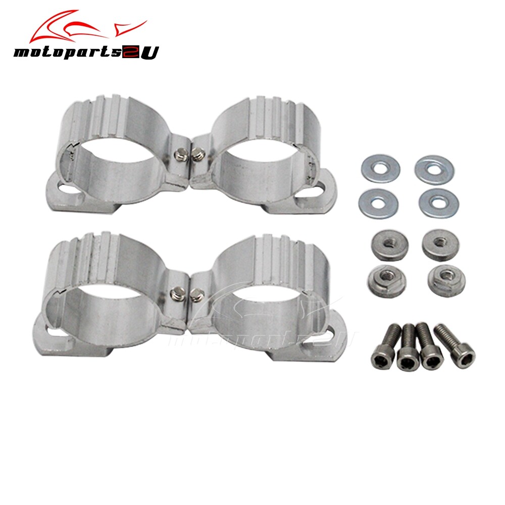 1 Set Adjustable Fairing Clamp Bracket Assemblies For Motorcycle 42-50mm Forks