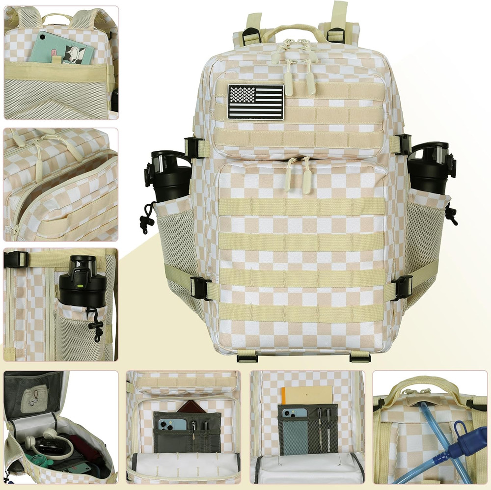 45L Tactical Assault Backpack 3 Day Assault Pack with Molle Waterproof Backpack