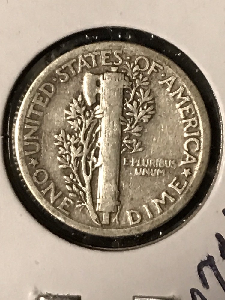 1927 Mercury Dime F+