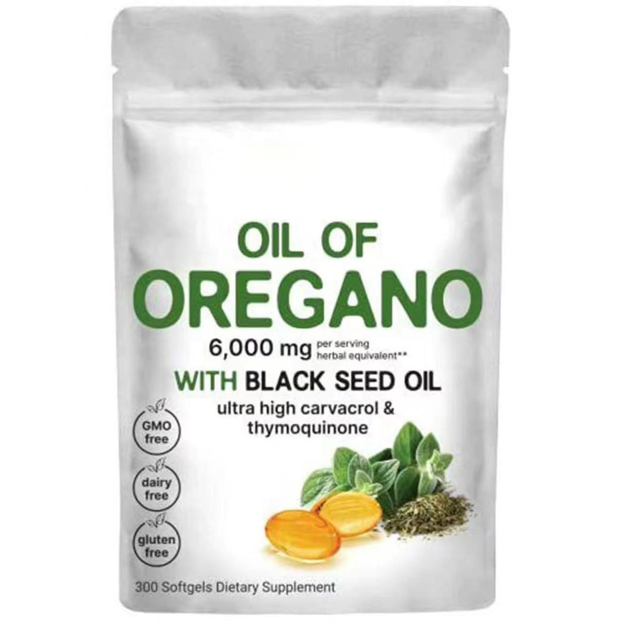 Ingredients Oil of Oregano Formulated with Black Seed Oil Strengths NON GMO