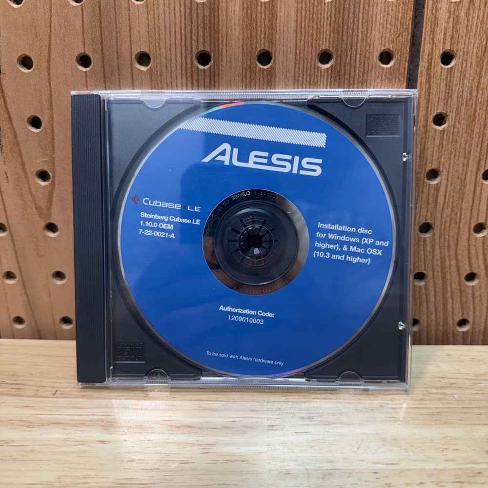 Alesis Cubase LE Installation Disc Windows Mac Driver