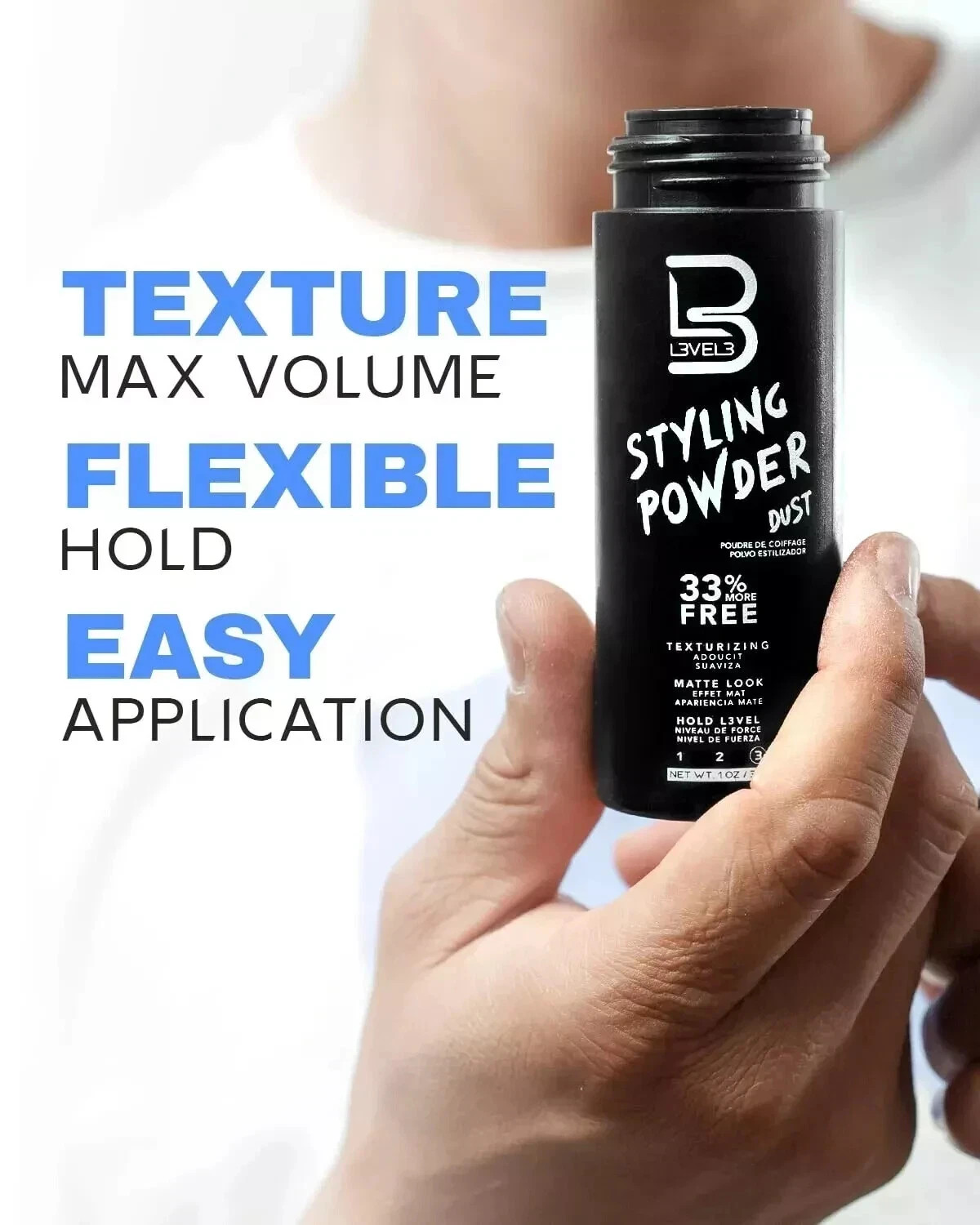 2PACK-L3VEL3 Styling Powder Dust /Texturizing/Matte Look/Hold Level 3