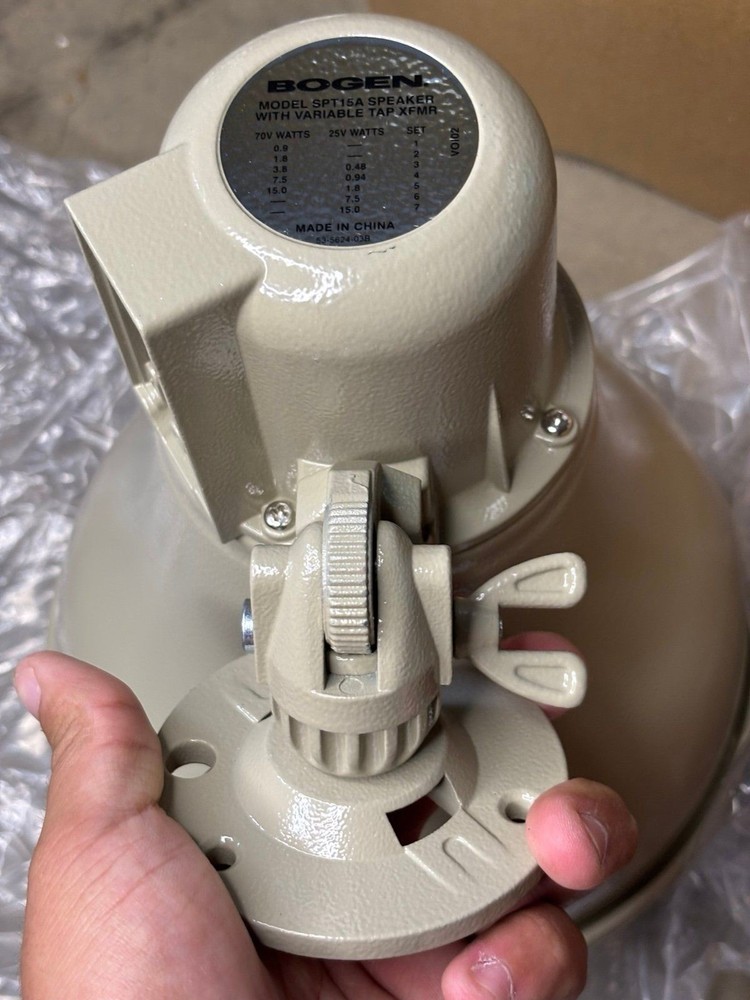 Open Box Bogen SPT15A Paging Horn Speaker | 25V/70V Constant Voltage System