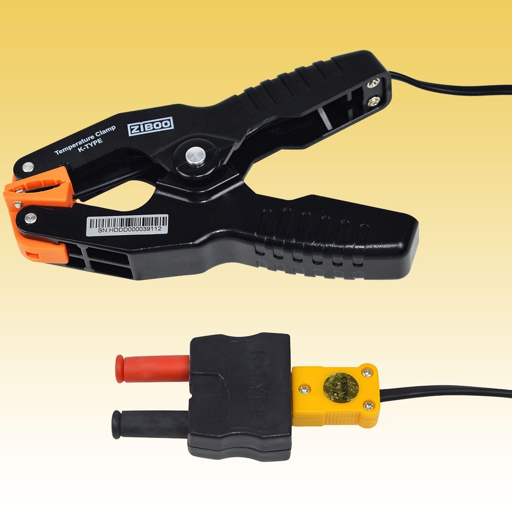 69140 K-Type Thermometer, Pipe Temperature Clamp for HVAC/Multimeter, Tempera...