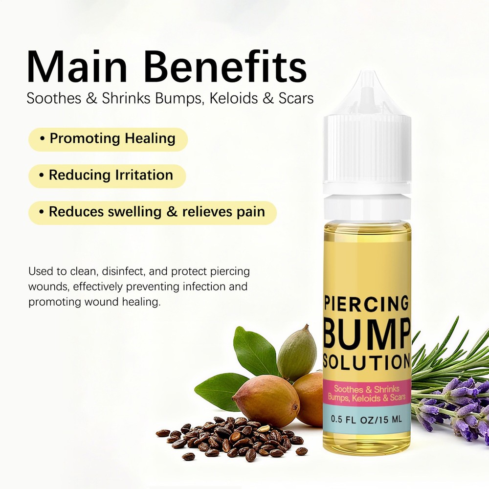 Base Labs Piercing Keloid Bump Duo | Piercing Bump Solution + Keloid Bump Gel