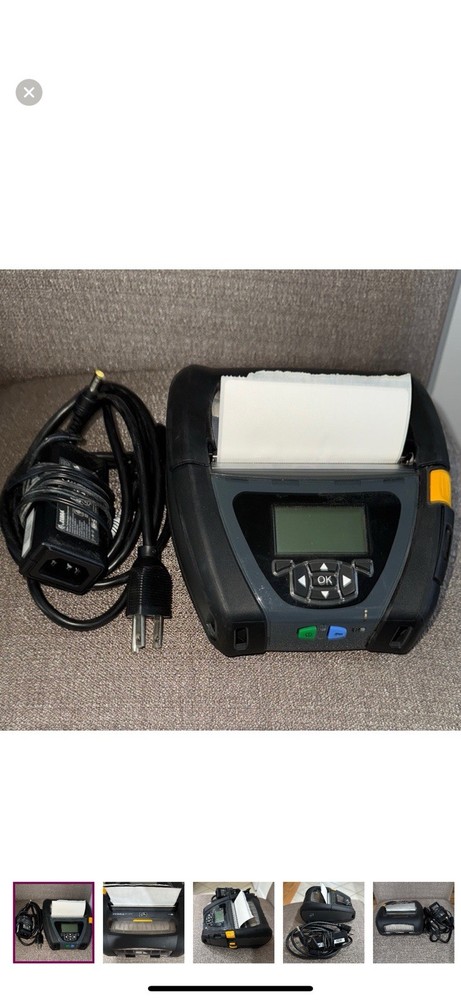 Zebra QLn420 Mobile Label Printer with Power Adapter