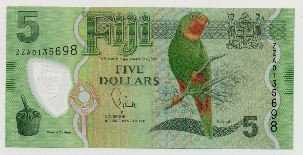 FIJI 5 DOLLARS 2013 PICK 115 POLYMER REPLACEMENT UNC