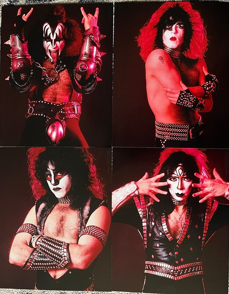 KISS Creatures Of The Night 2022 40th Anniv Color 8"X10" Photos Vinnie Eric Carr