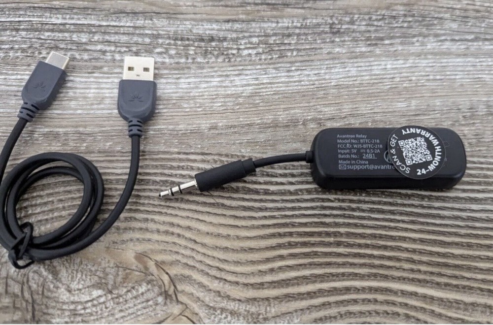 Avantree Relay - Premium Airplane Bluetooth Adapter for All Headphones