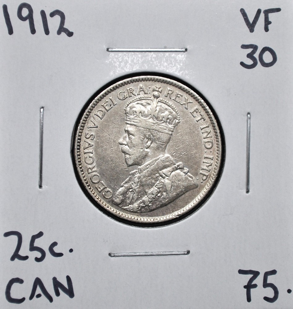1912 Canada 25 Cents
