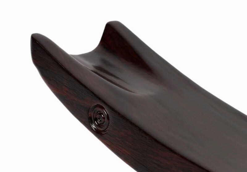 Solid Ebony Wood Samurai Sword Knife Dagger Blade Gun Holder Display Rack