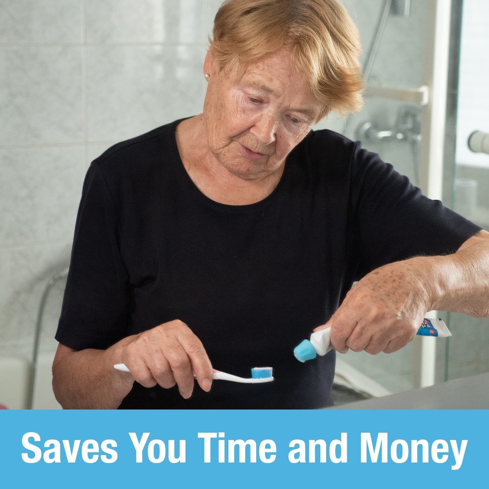 6 Pk Silicone Toothpaste Cap Reusable Self Closing Toothpaste Squeezer Dispenser