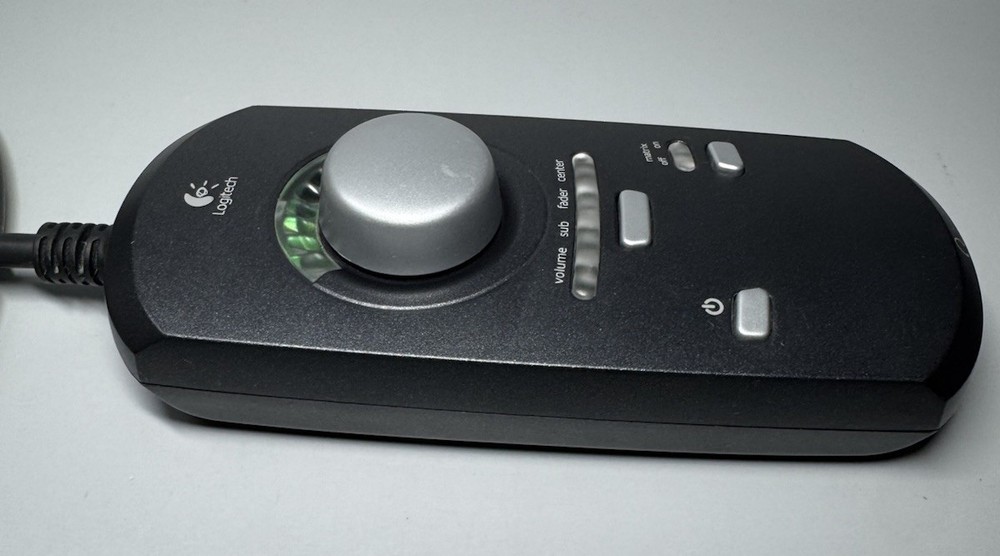 Logitech Z-5300 THX 5.1 Speaker Volume Control Pod Wired Remote Controller Only