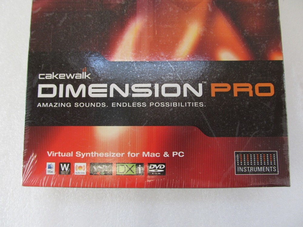 Cakewalk Dimension Pro Multiple Filter Mac & PC Software Virtual Synthesizer