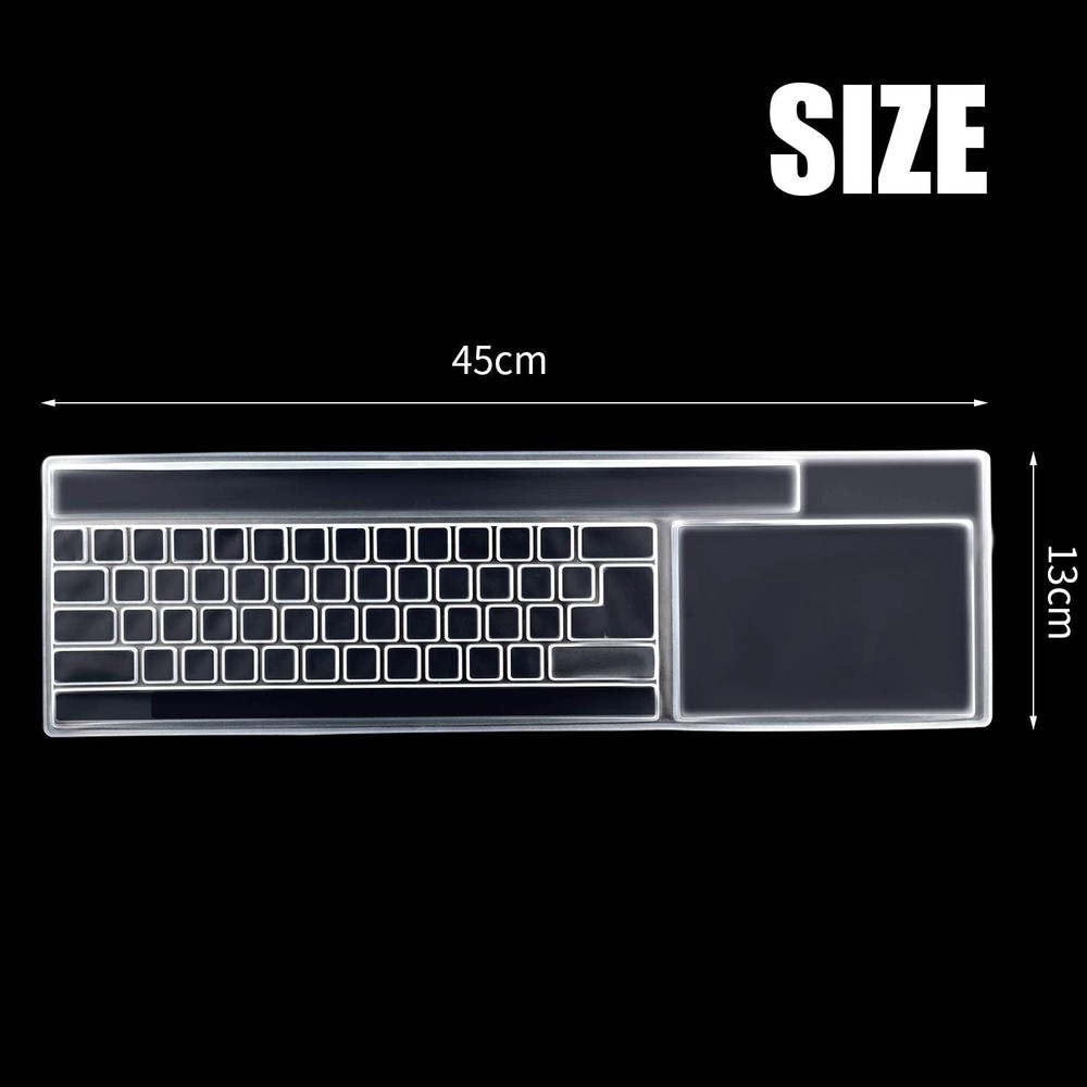 2 Pack Clear Desktop Computer Keyboard Protection Skin Protector Cover for PC...