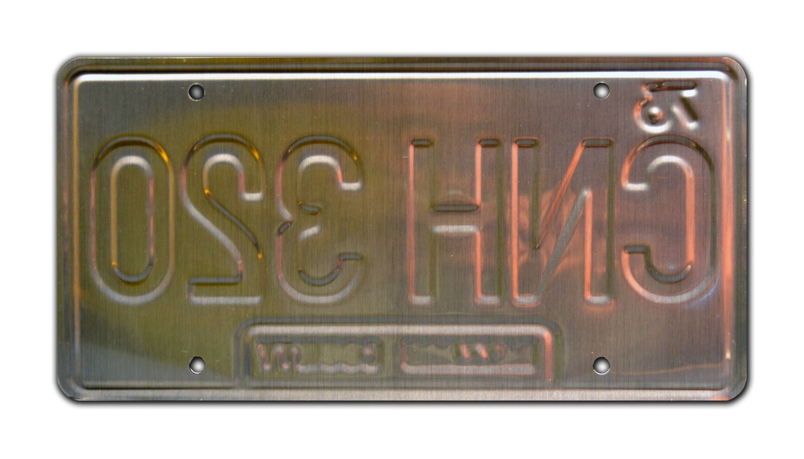 Dukes of Hazzard | General Lee | CNH 320 | STAMPED Replica Prop License Plate