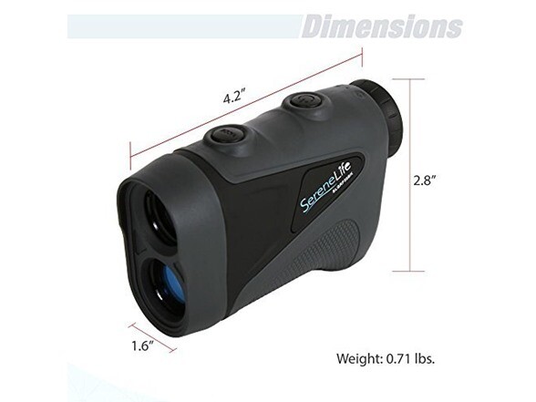 SereneLife Advanced Golf Laser Rangefinder with Pinsensor Technology - H2O Proof