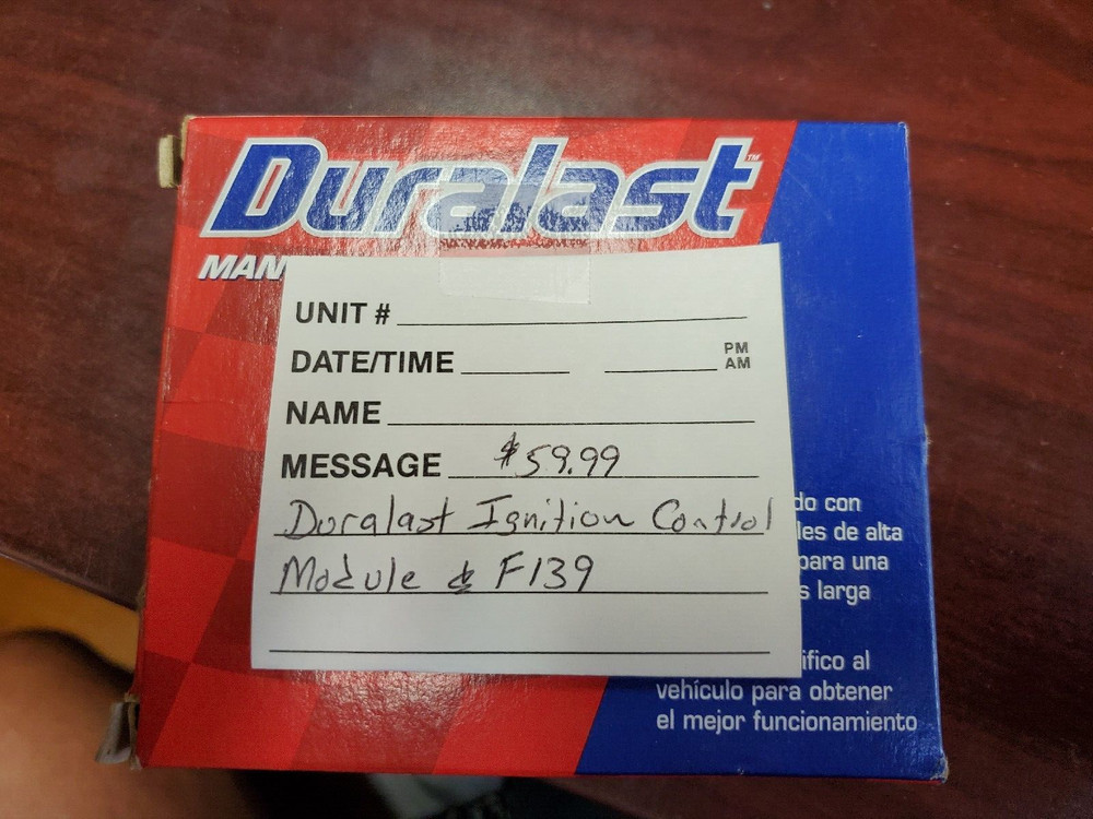 Duralast Ignition Control Module F139