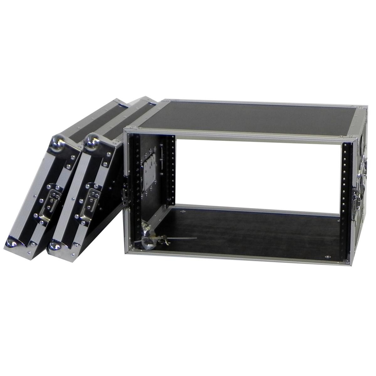 ProX X-6UE ATA-300 Style 6U Deluxe Effects Dual Rail Rack Case with Handles, 14"