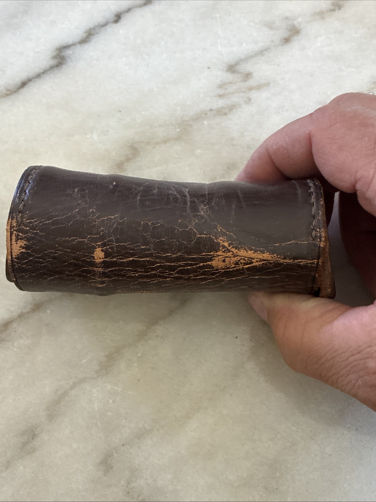 Antique Keuffel & Esser (K&E) Double Right Angle Prism W/ Leather Case USED Cond