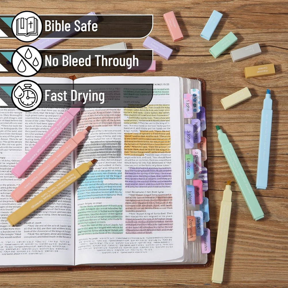 Mr. Pen- Bible Highlighters with Color-Coding Engraved themes