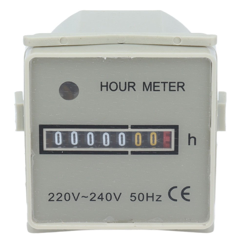 0.3W Hour Meter Mechanical Hour Counter Industrial Timer With Indicator HM‑