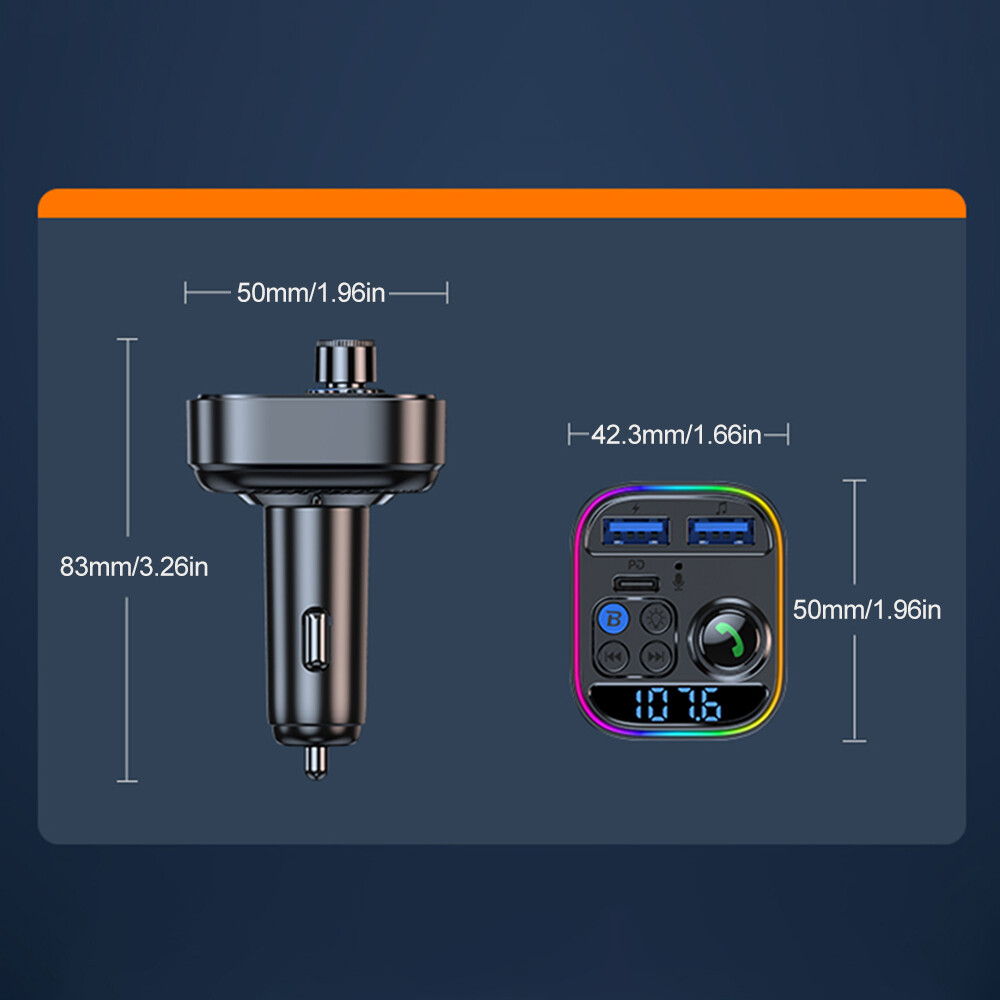 Wireless Bluetooth Car Kit MP3 Player FM Transmitter Radio Adapter USB Charger*